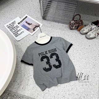 Áo phông cotton hình số 33 MCQM form gọn