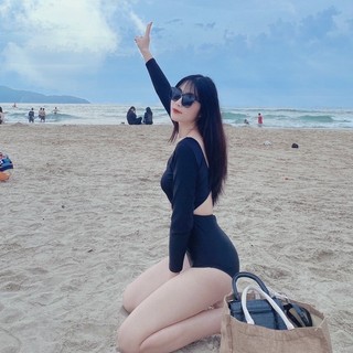 Đồ Bơi Bikini Liền Thân Dài Tay Gợi Cảm Đi Biển