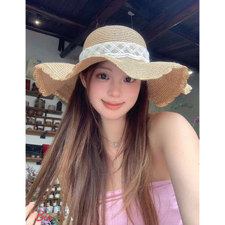 Mũ cói vành rộng nơ xinh yêu tiểu thư