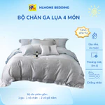 Set chăn ga gối lụa thêu hoa , gu tinh tế, nữ tính, chất lụa mềm mịn mê ly hàng mới về hlhome bedding — ảnh 1