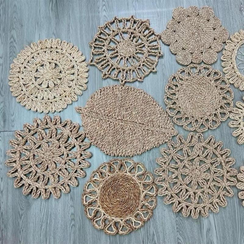 Đĩa lót cói - bèo lục bình ⚡️ Siêu rẻ ⚡️dùng để lót bàn ăn , bình hoa , trang trí và decor
