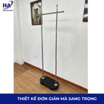 Giá kệ treo quần áo thép không gỉ giá để quần áo túi sách, mũ decor phòng ngủ, studio ,homestay có bánh xe di chuyển — ảnh 4