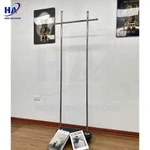 Giá kệ treo quần áo thép không gỉ giá để quần áo túi sách, mũ decor phòng ngủ, studio ,homestay có bánh xe di chuyển — ảnh 3