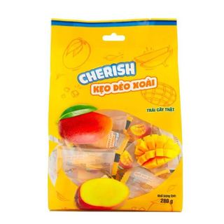 Kẹo Dẻo Cherish Vị Xoài Gói 280G, Kẹo Xoài Lai Phú