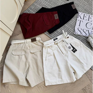 YURI JEANS - Quần Jean Ngố Phối Xếp Ly Kiểu Nắp Túi