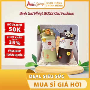 Bình Giữ Nhiệt BOSS Old Fashion - Thiết Kế Bền Bỉ, Đa Ứng Dụng Cho Cả Trẻ Em và Người Lớn