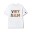 Áo Thun In Hình Việt Nam Ngực Áo Thể Hiện Tình Yêu Nước, Form Unisex, Chất Cotton 100% + Có Hộp