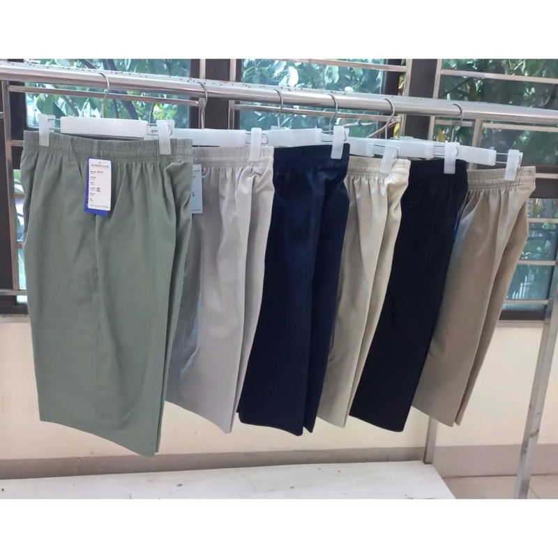 Quần short túi hộp nam trung niên si lửng chất kaki lưng thun co giãn from rộng thoải mái size từ 45kg-85kg