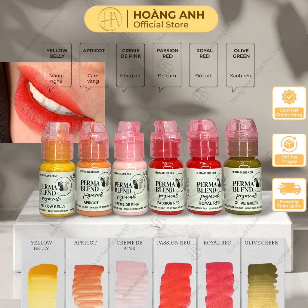 [Full Màu] Mực Perma Blend chính hãng Mỹ Bong Trong PXTM