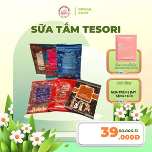 Sữa tắm Tesori 6 mùi dạng gói dây du lịch tiết kiệm 9ml gói [có mix mùi]