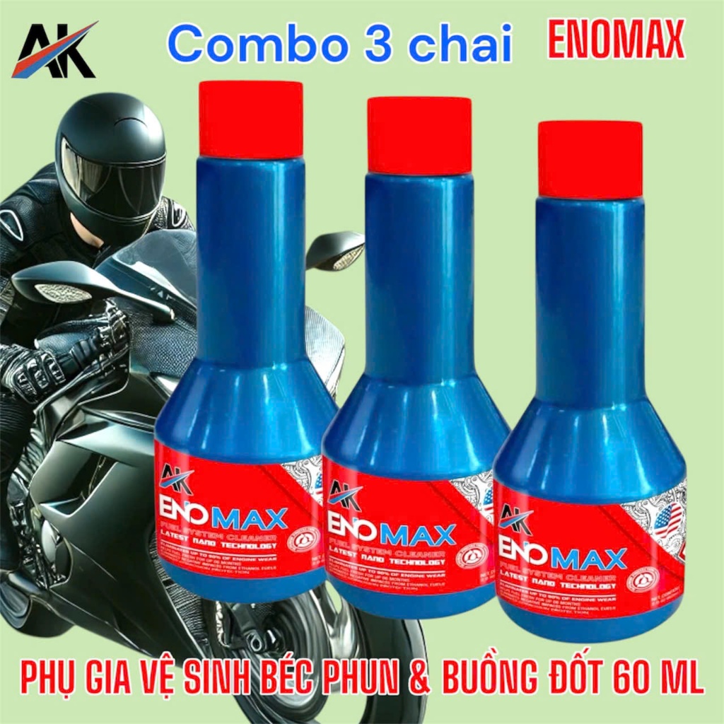 COMBO 3 CHAI PHỤ GIA VỆ SINH BÉC PHUN VÀ BUỒNG ĐỐT 60ML