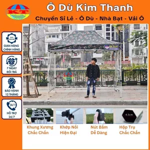 Nhà Bạt Rằn Ri 3M x 3M Quây Dày Thời Trang Che 3 Mặt, 4 Mặt