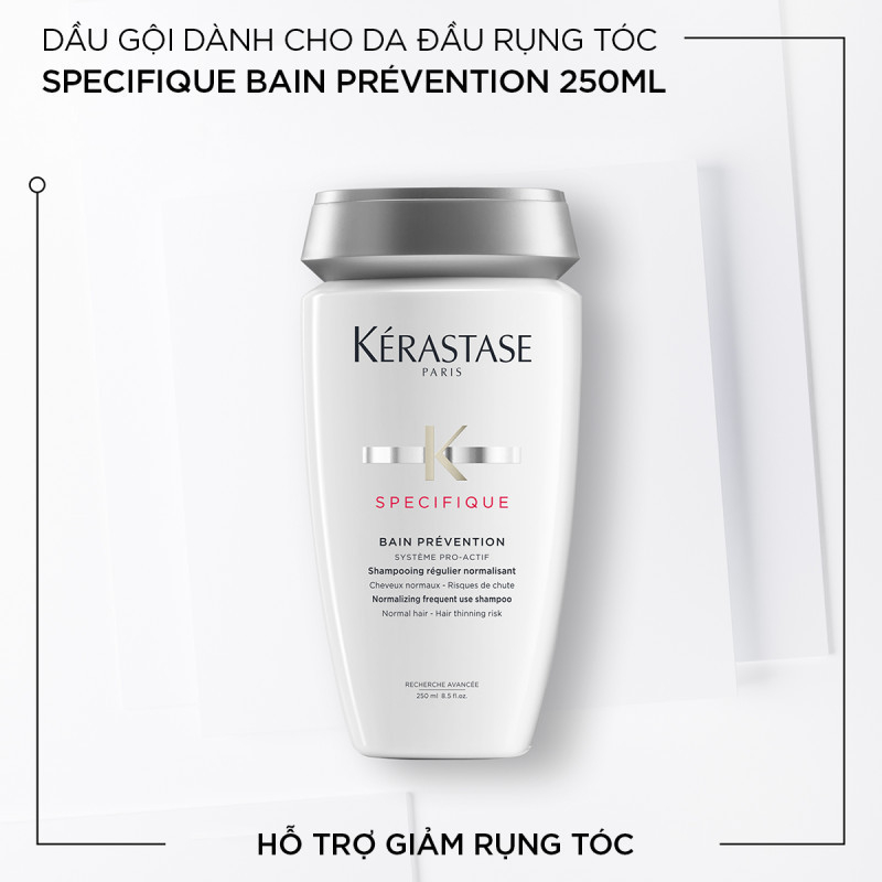 Dầu gội giúp giảm gãy rụng tóc Kerastase Prevention Bain 250ml