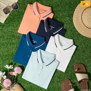 Áo polo nữ YODY ponte roma cool dáng suông chạm mát tức thì siêu co giãn WAPO25S014