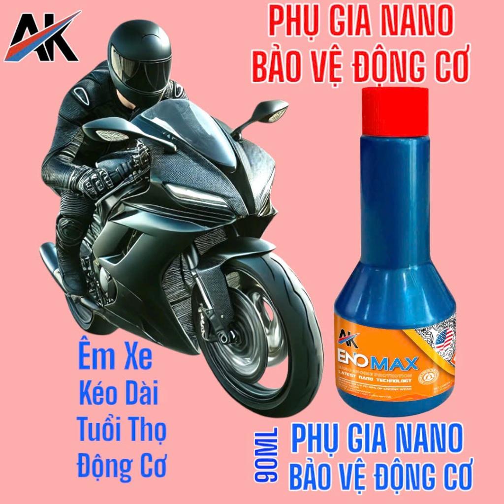 PHỤ GIA NANO ENOMAX BẢO VỆ ĐỘNG CƠ 90ML