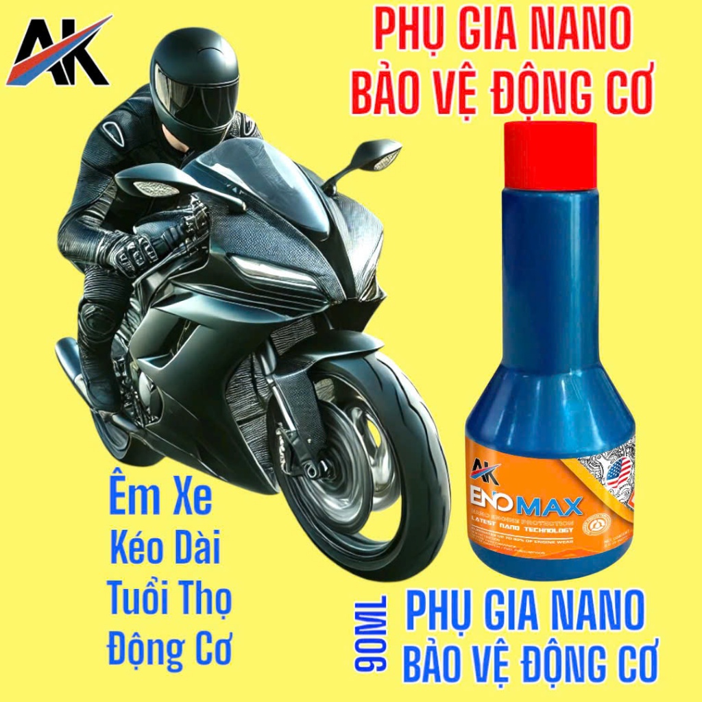 PHỤ GIA NANO ENOMAX BẢO VỆ ĐỘNG CƠ 90ML
