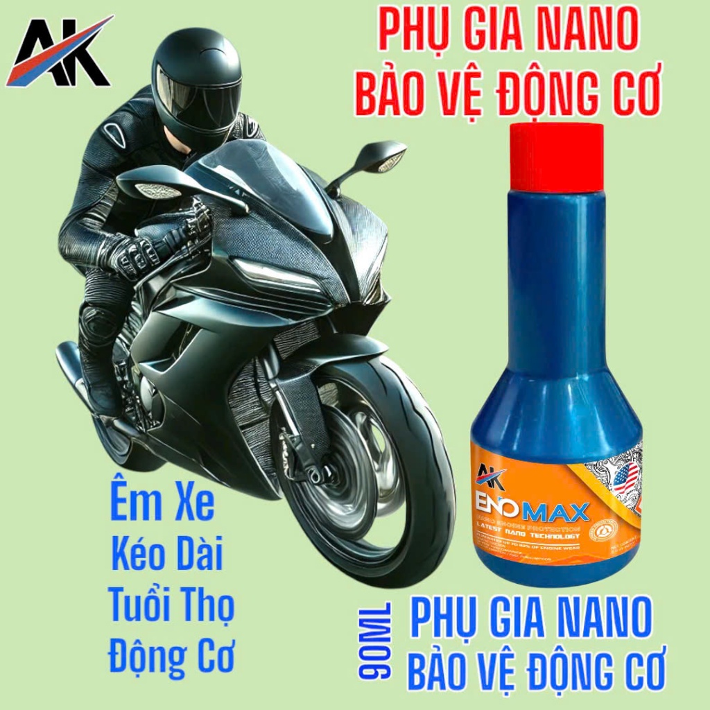 PHỤ GIA NANO ENOMAX BẢO VỆ ĐỘNG CƠ 90ML