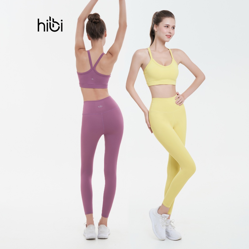 Ảnh Set Đồ Tập Yoga Gym Hibi Sports H180 Kiểu 2 Dây Ba Lỗ Cổ Tim, Kèm Mút Ngực 1