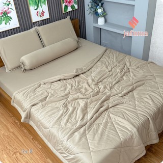 Chăn ga gối đệm 5 món thun lạnh JAFUMA bo chun 1m 1m2 1m4 1m6 1m8 2m2 |ga giường bộ 5 món kèm mền