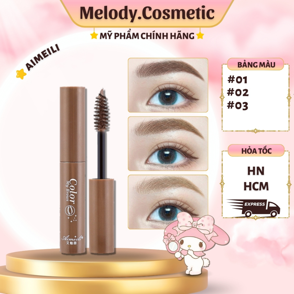 [AIMEILI] Mascara Chuốt Lông Mày 3D AIMEILI Chuốt Mày Đổi Màu Color MELODY.COSMETIC Lâu Trôi C550 | BigBuy360 - bigbuy360.vn