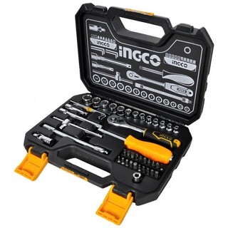 ĐỒ NGHỀ INGCO Bộ 45 đầu tuýp 1/4" và cần 2 chiều HKTS14451 (Cam kết Chính Hãng 100%)