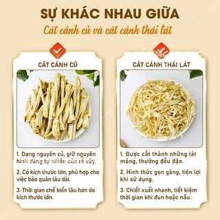Cát cánh khô 100g, củ cát cánh nguyên củ, giúp giảm ho, tiêu đờm, bổ phế, tốt cho hệ hô hấp