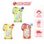 Đồ Chơi Điện Thoại 2in1 Đồ Chơi Gặm Nướu Có Nhạc Hình Thú Sinh Động Cho Bé - Bibomart