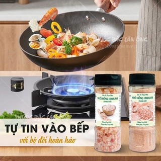 Muối hồng Hymalaya nguyên chất 100g (Dùng làm gia vị nấu ăn, nguyên hạt và xay nhuyễn)