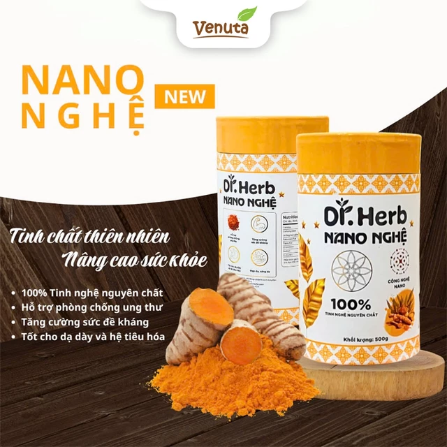 Tinh Bột Nghệ Đỏ Cao Bằng công nghệ Nano ngừa viêm loét dạ dày, làm đẹp da, tăng đề kháng 500g