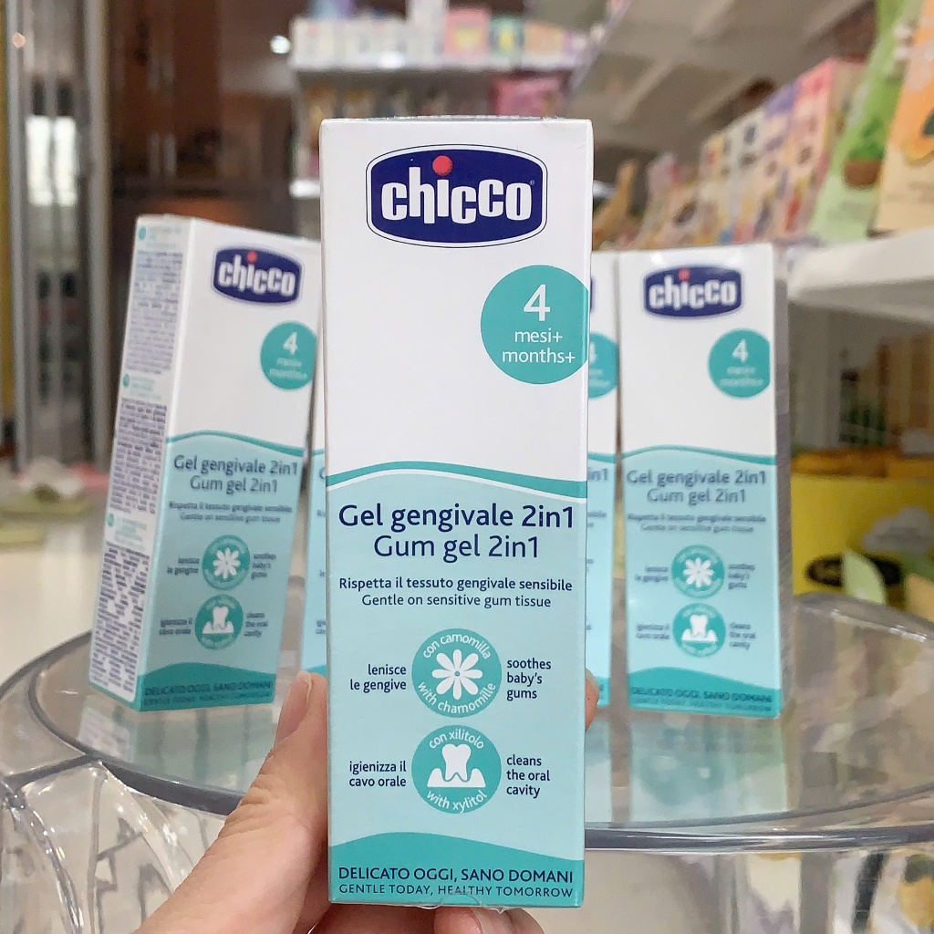 Gel Bôi Lợi Chicco Cho Bé Chuẩn Bị Mọc Răng Giúp Làm Sạch Miệng, Giảm Sưng Đau Cycybabyhome SSĐT
