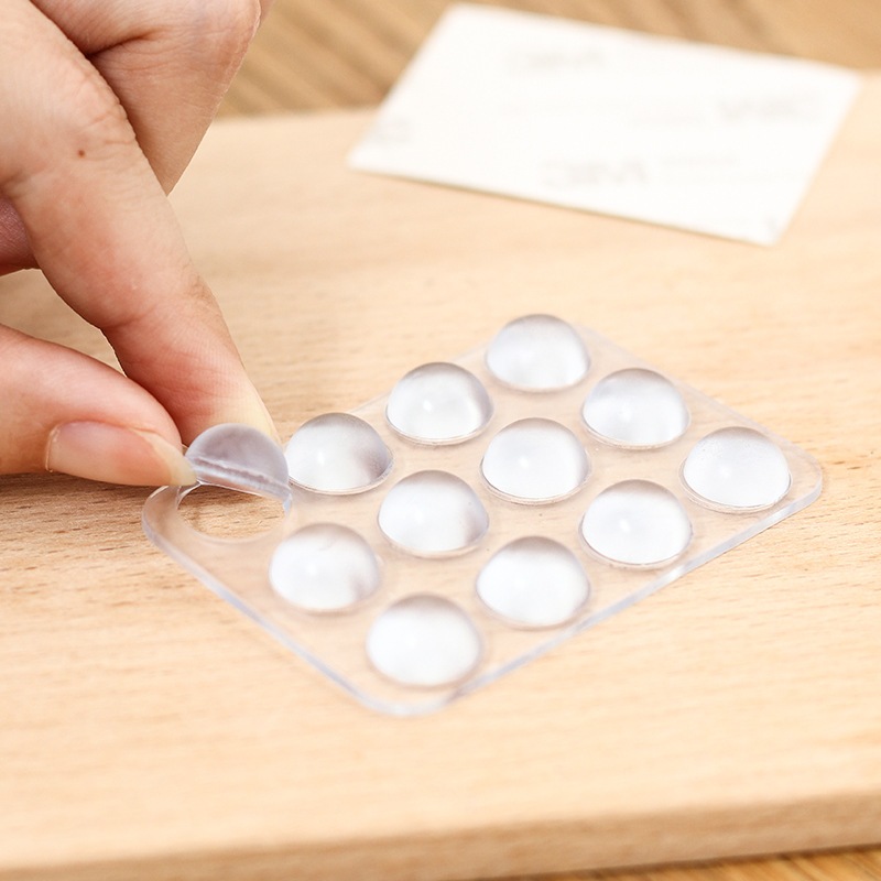 Combo 20 núm cao su chống trượt kính – Miếng dán cố định mặt bàn, giảm va đập, chống ồn jp 309