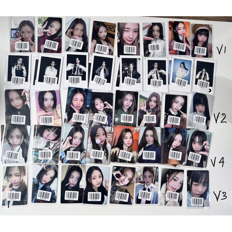 Card ảnh Hearts2hearts h2h Smtown Chính hãng Đợt The Chase