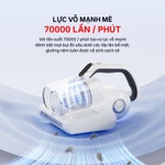 Máy hút bụi giường nệm có dây AQUA AQS-CMP105R(W)-VN - Công suất 400W, Lực hút 14K PA, Đèn UV diệt khuẩn, Bảo hành 12 th — ảnh 3