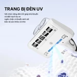 Máy hút bụi giường nệm có dây AQUA AQS-CMP105R(W)-VN - Công suất 400W, Lực hút 14K PA, Đèn UV diệt khuẩn, Bảo hành 12 th — ảnh 6