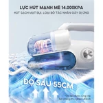Máy hút bụi giường nệm có dây AQUA AQS-CMP105R(W)-VN - Công suất 400W, Lực hút 14K PA, Đèn UV diệt khuẩn, Bảo hành 12 th — ảnh 7