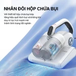 Máy hút bụi giường nệm có dây AQUA AQS-CMP105R(W)-VN - Công suất 400W, Lực hút 14K PA, Đèn UV diệt khuẩn, Bảo hành 12 th — ảnh 5