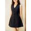Đầm Nữ Ngắn Linen Vneck Buttons, Chất Vải Linen Bột Thoải Mái, WDN114 SOME HOW STORE