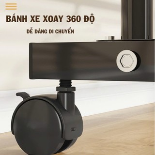 Giá treo quần áo Xào phơi đồ ban công Kệ để giày dép trong nhà có bánh xe tiện lợi