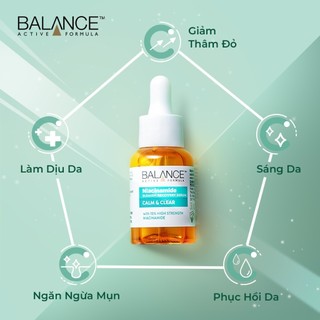 Serum Balance Niacinamide 15% Active Formula Blemish Recovery Ngừa Mụn Mờ Thâm 30ml Duduhouse
