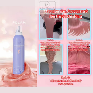 Bọt Nhuộm Tóc POLAN Mới 2025 | 7 Tông Thời Thượng | Không Cần Pha | Nhuộm Nhanh 20 Phút | Chai 250ml
