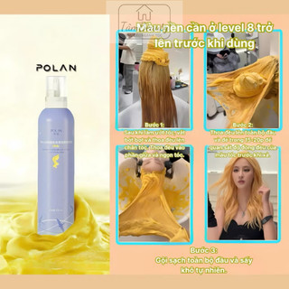 Bọt Nhuộm Tóc POLAN Mới 2025 | 7 Tông Thời Thượng | Không Cần Pha | Nhuộm Nhanh 20 Phút | Chai 250ml