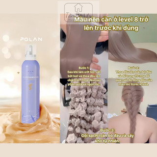 Bọt Nhuộm Tóc POLAN Mới 2025 | 7 Tông Thời Thượng | Không Cần Pha | Nhuộm Nhanh 20 Phút | Chai 250ml