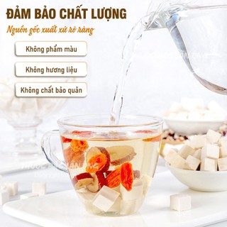 Bạch phục linh 100g, bạch linh phiến, trắng, khô, sạch - Lãn Ông