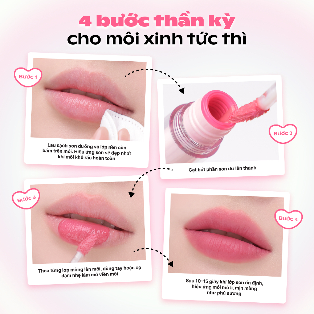 [KOL x OFÉLIA] Son Tint Nước Mịn Lì Thuần Chay SUGARPLUM MistyNow Blurring Tint (3.8g)