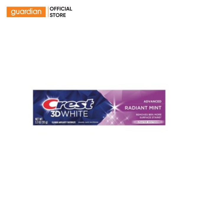 Kem Đánh Trắng Răng Crest 3d White Radiant Mint 93g | Guardian Việt Nam