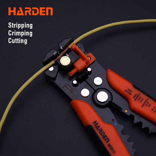 Kìm Harden tuốt dây điện – bấm cos chuyên dụng 660613 HARDEN