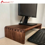 Kệ Màn Hình Máy Tính Monitor Gỗ Óc Chó Nguyên Khối Nhập Khẩu Kệ  Để Màn Hình Uốn Cong Độc Đáo Sang Trọng Anzzar — ảnh 2