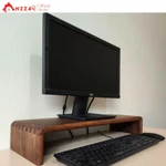 Kệ Màn Hình Máy Tính Monitor Gỗ Óc Chó Nguyên Khối Nhập Khẩu Kệ  Để Màn Hình Uốn Cong Độc Đáo Sang Trọng Anzzar — ảnh 7