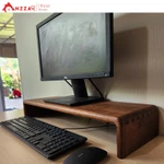 Kệ Màn Hình Máy Tính Monitor Gỗ Óc Chó Nguyên Khối Nhập Khẩu Kệ  Để Màn Hình Uốn Cong Độc Đáo Sang Trọng Anzzar — ảnh 3