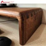 Kệ Màn Hình Máy Tính Monitor Gỗ Óc Chó Nguyên Khối Nhập Khẩu Kệ  Để Màn Hình Uốn Cong Độc Đáo Sang Trọng Anzzar — ảnh 6